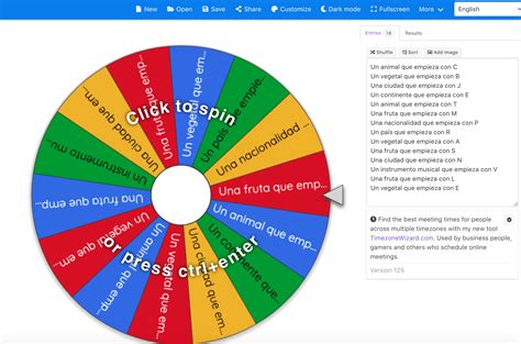 Wheel of Names .